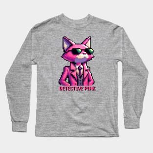 detective panther wearing sun glasses Long Sleeve T-Shirt